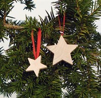 Star natural red ribbon 38 mm